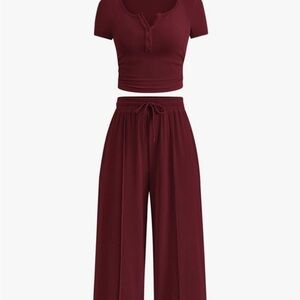 Chic Burgundy Women's Jumpsuit